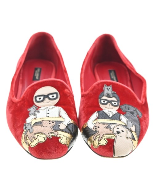 DOLCE&GABBANA（ドルチェアンドガッバーナ）バレエシューズ/オペラシューズ 赤 サイズ:EU37(23.5cm位) レディース/2200630536100