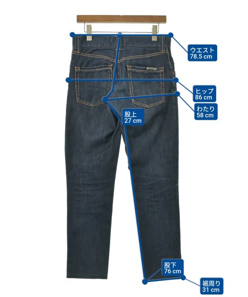 DOLCE&GABBANA（ドルチェアンドガッバーナ）デニムパンツ 紺 サイズ:46(M位) メンズ/2200636789029