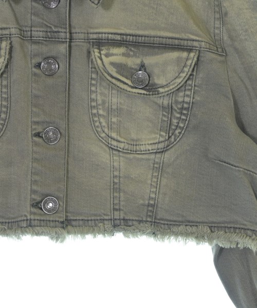 DOLCE&GABBANA（ドルチェアンドガッバーナ）デニムジャケット カーキ サイズ:38(S位) レディース/2200637262026