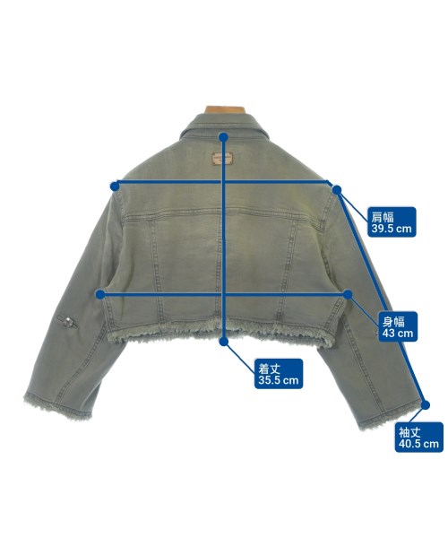 DOLCE&GABBANA（ドルチェアンドガッバーナ）デニムジャケット カーキ サイズ:38(S位) レディース/2200637262026