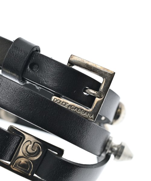 DOLCE&GABBANA（ドルチェアンドガッバーナ）ブレスレット・バングル 黒 サイズ:- メンズ/2200526731398