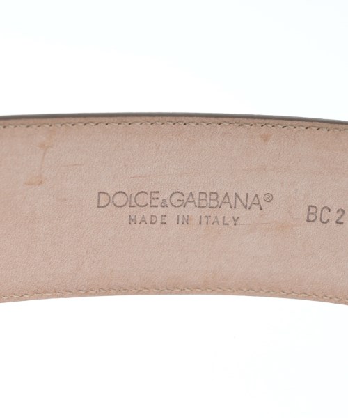 DOLCE&GABBANA（ドルチェアンドガッバーナ）ベルト ベージュ サイズ:- メンズ/2200529213587