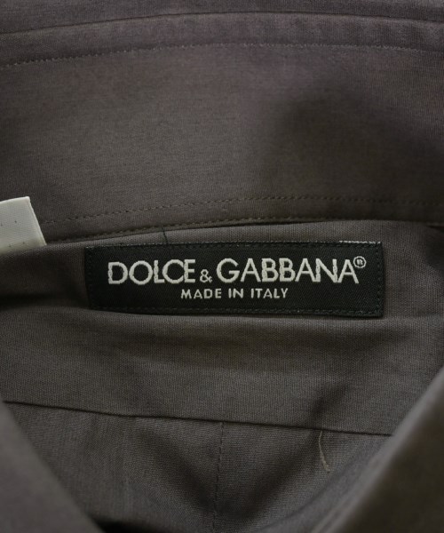 DOLCE&GABBANA（ドルチェアンドガッバーナ）ドレスシャツ 茶 サイズ:39(M位) メンズ/2200594035480