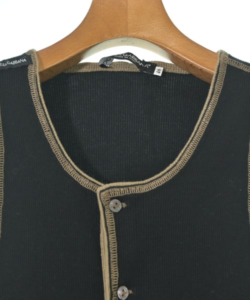 DOLCE&GABBANA（ドルチェアンドガッバーナ）タンクトップ 黒 サイズ:46(M位) メンズ/2200594329534