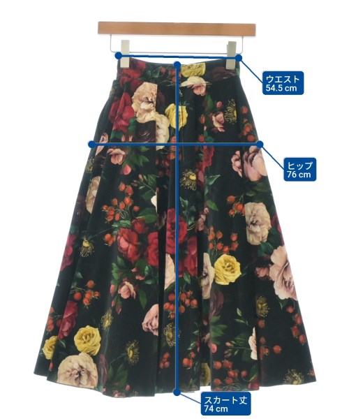 DOLCE&GABBANA（ドルチェアンドガッバーナ）ロング・マキシ丈スカート 黒 サイズ:36(XS位) レディース/2200633144012