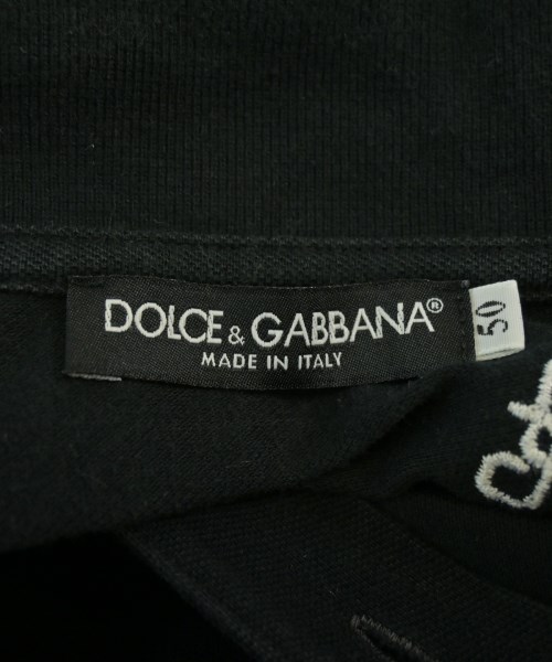 DOLCE&GABBANA（ドルチェアンドガッバーナ）ポロシャツ 黒 サイズ:50(XL位) メンズ/2200637655057