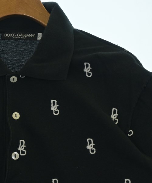 DOLCE&GABBANA（ドルチェアンドガッバーナ）ポロシャツ 黒 サイズ:50(XL位) メンズ/2200637655057