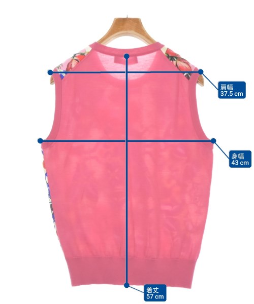 DOLCE&GABBANA（ドルチェアンドガッバーナ）ベスト ピンク サイズ:44(L位) レディース/2200638945089