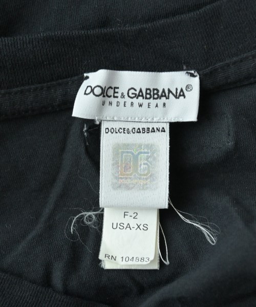 DOLCE&GABBANA（ドルチェアンドガッバーナ）Tシャツ・カットソー 黒 サイズ:XS メンズ/2200623641064