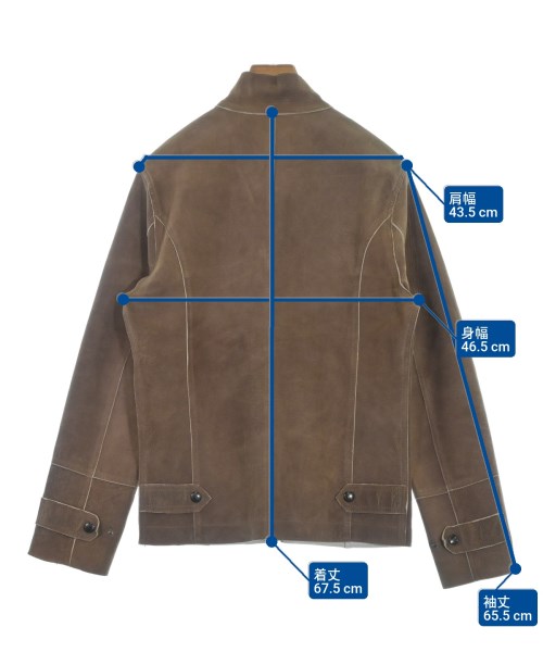 DOLCE&GABBANA（ドルチェアンドガッバーナ）ライダース 茶 サイズ:48(L位) メンズ/2200639145044