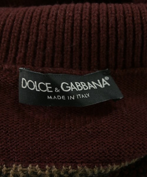 DOLCE&GABBANA（ドルチェアンドガッバーナ）ニット・セーター 赤 サイズ:46(M位) メンズ/2200606573016