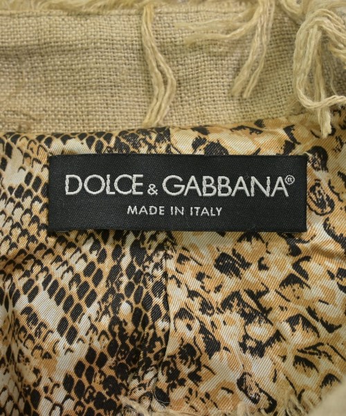 DOLCE&GABBANA（ドルチェアンドガッバーナ）カジュアルジャケット ベージュ サイズ:38(S位) レディース/2200640498023