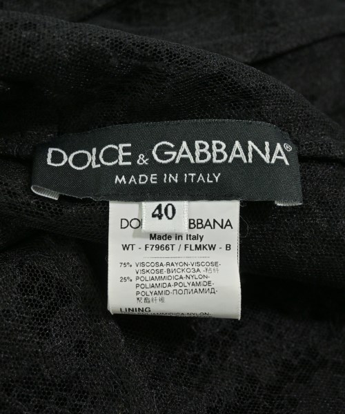 DOLCE&GABBANA（ドルチェアンドガッバーナ）カジュアルシャツ 黒 サイズ:40(M位) レディース/2200640498078