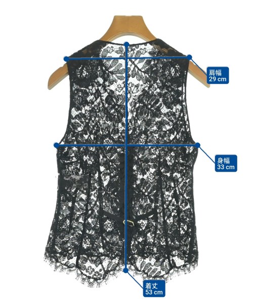 DOLCE&GABBANA（ドルチェアンドガッバーナ）カジュアルシャツ 黒 サイズ:40(M位) レディース/2200640498078