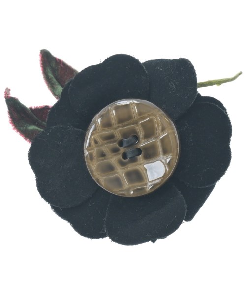 DOLCE&GABBANA(ドルチェアンドガッバーナ)ブローチ・コサージュ 黒 サイズ:-/2200627501807