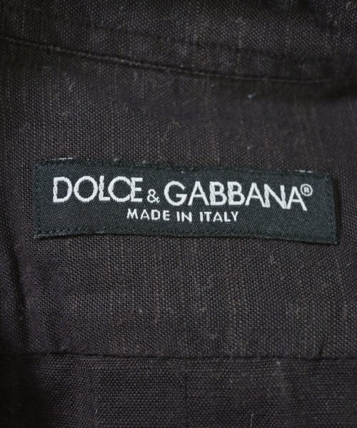 DOLCE&GABBANA（ドルチェアンドガッバーナ）カジュアルシャツ 茶 サイズ:38(S位) メンズ/2200640661069