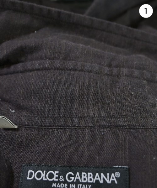 DOLCE&GABBANA（ドルチェアンドガッバーナ）カジュアルシャツ 茶 サイズ:38(S位) メンズ/2200640661069