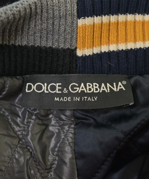 DOLCE&GABBANA（ドルチェアンドガッバーナ）スタジャン 紺 サイズ:46(M位) メンズ/2200644344012
