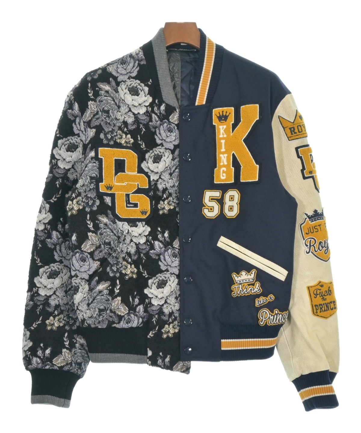 DOLCE&GABBANA（ドルチェアンドガッバーナ）スタジャン 紺 サイズ:46(M