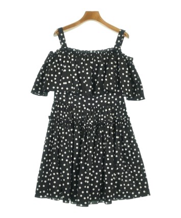 【関税込み】Dolce&Gabbana ブラック 水玉 ミディアムワンピース DOLCE&GABBANA（ドルチェアンドガッバーナ）ワンピース 黒