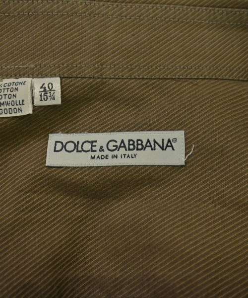 DOLCE&GABBANA（ドルチェアンドガッバーナ）カジュアルシャツ 茶 サイズ:40(L位) メンズ/2200621455045