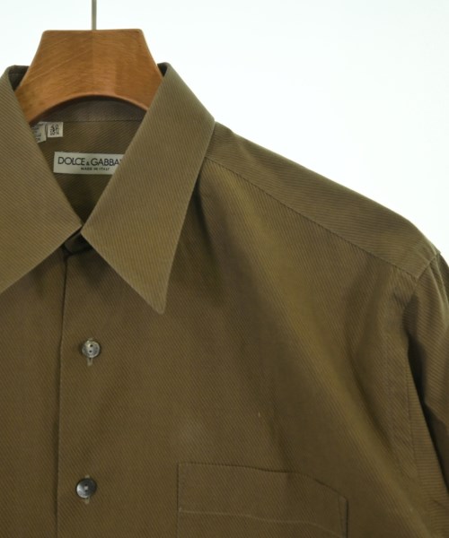 DOLCE&GABBANA（ドルチェアンドガッバーナ）カジュアルシャツ 茶 サイズ:40(L位) メンズ/2200621455045