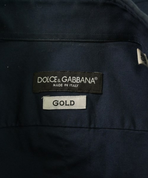 DOLCE&GABBANA（ドルチェアンドガッバーナ）カジュアルシャツ 紺 サイズ:40(L位) メンズ/2200622267067