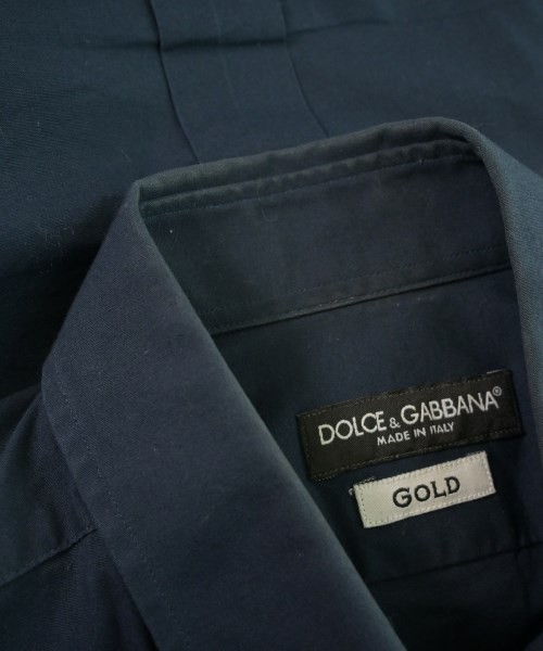 DOLCE&GABBANA（ドルチェアンドガッバーナ）カジュアルシャツ 紺 サイズ:40(L位) メンズ/2200622267067