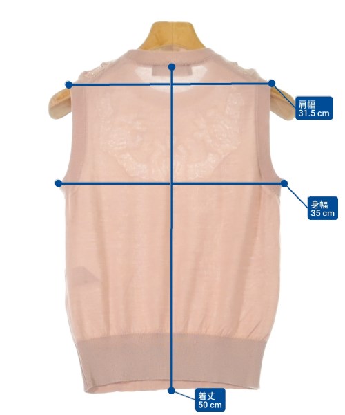 DOLCE&GABBANA（ドルチェアンドガッバーナ）ベスト/ノースリーブ ピンク サイズ:36(XS位) レディース/2200610042386