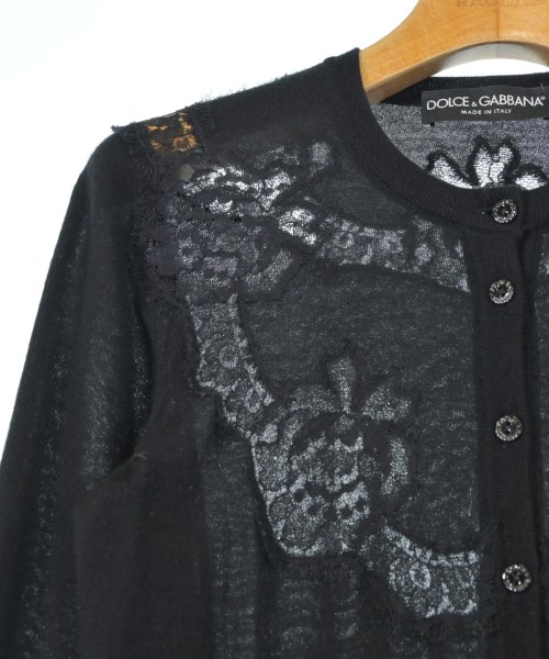 DOLCE&GABBANA（ドルチェアンドガッバーナ）カーディガン 黒 サイズ:36(XS位) レディース/2200610042409