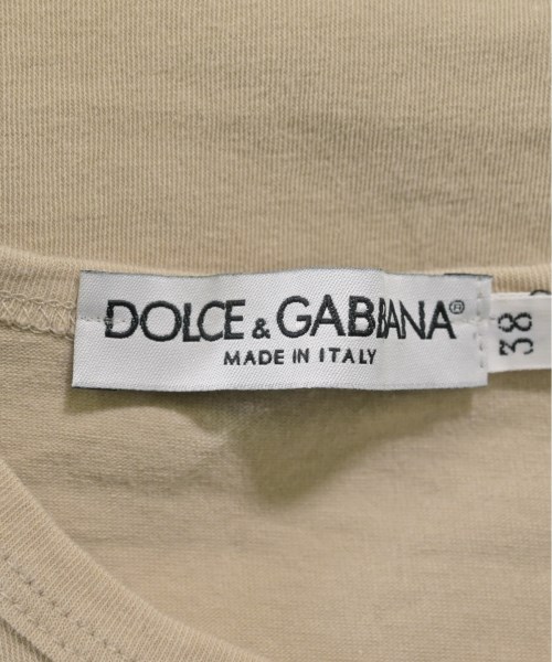 DOLCE&GABBANA（ドルチェアンドガッバーナ）Tシャツ・カットソー ベージュ サイズ:38(S位) レディース/2200623029022