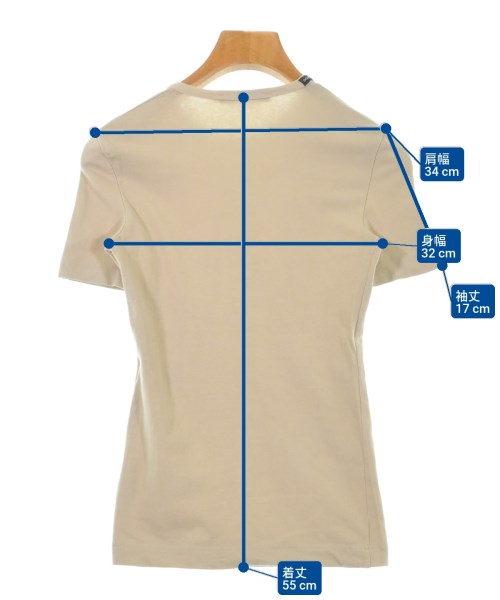 DOLCE&GABBANA（ドルチェアンドガッバーナ）Tシャツ・カットソー ベージュ サイズ:38(S位) レディース/2200623029022