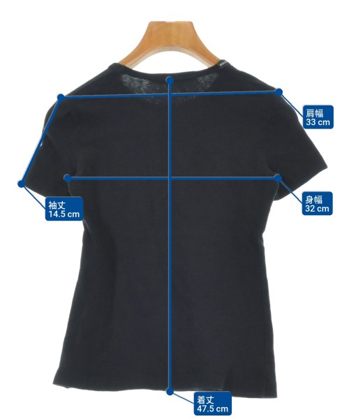DOLCE&GABBANA（ドルチェアンドガッバーナ）Tシャツ・カットソー 黒 サイズ:38(S位) レディース/2200623029039
