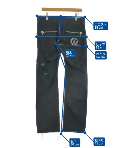 DOLCE&GABBANA（ドルチェアンドガッバーナ）デニムパンツ 黒 サイズ:46(M位) メンズ/2200625285037