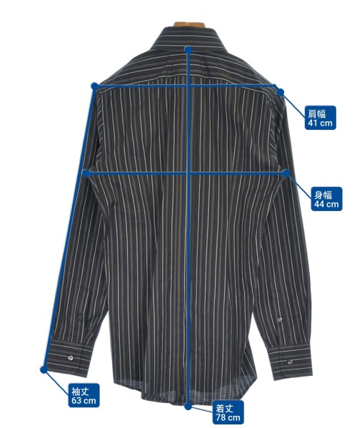 DOLCE&GABBANA（ドルチェアンドガッバーナ）カジュアルシャツ 黒 サイズ:38(S位) メンズ/2200625285105