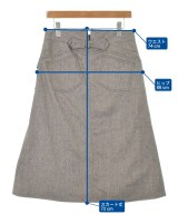DOLCE&GABBANA（ドルチェアンドガッバーナ）ひざ丈スカート グレー サイズ:40(M位) レディース/2200615630038