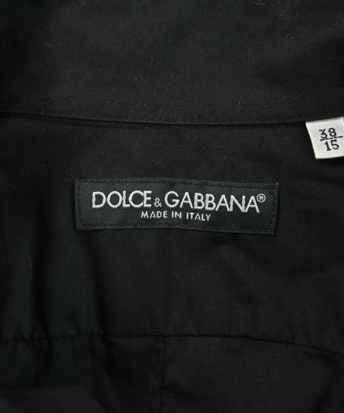 DOLCE&GABBANA（ドルチェアンドガッバーナ）カジュアルシャツ 黒 サイズ:38(S位) メンズ/2200629073043