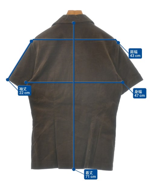 DOLCE&GABBANA（ドルチェアンドガッバーナ）カジュアルシャツ 茶 サイズ:-(XS位) メンズ/2200629073050