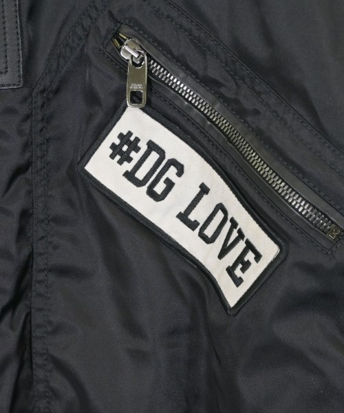 DOLCE&GABBANA（ドルチェアンドガッバーナ）ミリタリーブルゾン 黒 サイズ:44(S位) メンズ/2200614045444