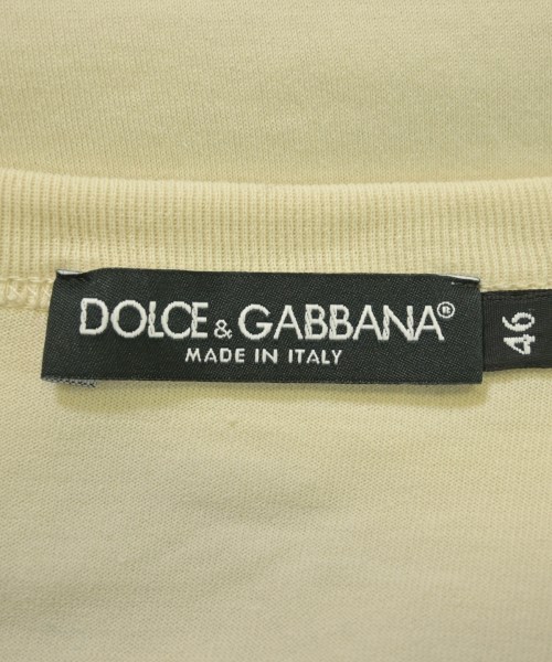 DOLCE&GABBANA（ドルチェアンドガッバーナ）Tシャツ・カットソー ベージュ サイズ:46(M位) メンズ/2200633784263