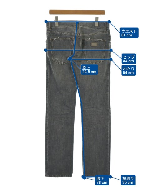DOLCE&GABBANA（ドルチェアンドガッバーナ）デニムパンツ グレー サイズ:44(S位) メンズ/2200634563027