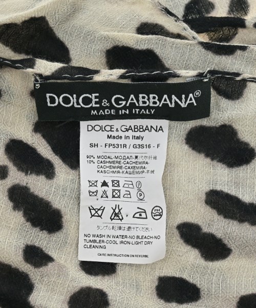 DOLCE&GABBANA（ドルチェアンドガッバーナ）ストール ベージュ サイズ:- レディース/2200613182034