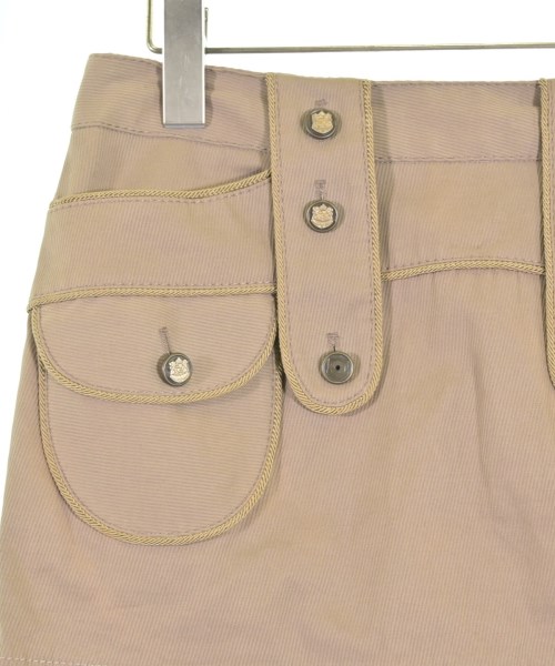 DOLCE&GABBANA（ドルチェアンドガッバーナ）ミニスカート 茶 サイズ:38(S位) レディース/2200614158113