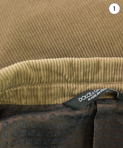 DOLCE&GABBANA（ドルチェアンドガッバーナ）テーラードジャケット 茶 サイズ:50(XL位) メンズ/2200615120027