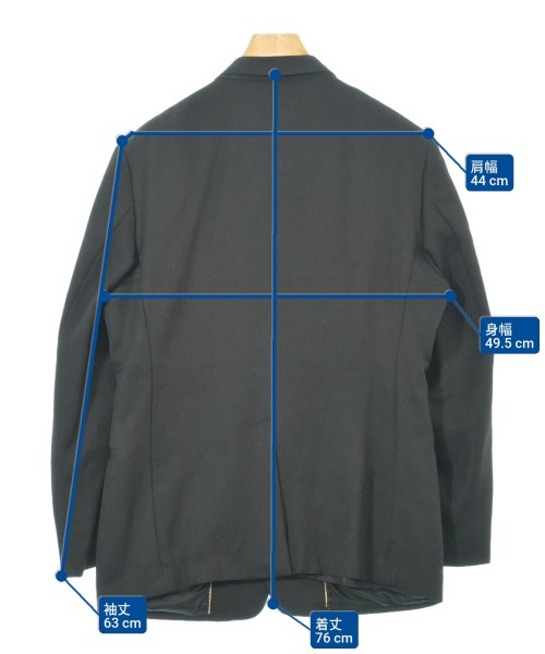 DOLCE&GABBANA（ドルチェアンドガッバーナ）テーラードジャケット 黒 サイズ:50(XL位) メンズ/2200615402031
