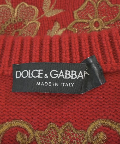 DOLCE&GABBANA（ドルチェアンドガッバーナ）ニット・セーター 赤 サイズ:54(XXL位) メンズ/2200616637081