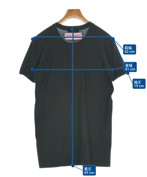 DOLCE&GABBANA（ドルチェアンドガッバーナ）Tシャツ・カットソー 黒 サイズ:38(S位) レディース/2200616713105