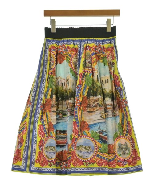 DOLCE&GABBANA（ドルチェアンドガッバーナ）ロング・マキシ丈スカート 黄 サイズ:38(S位) レディース/2200601884025