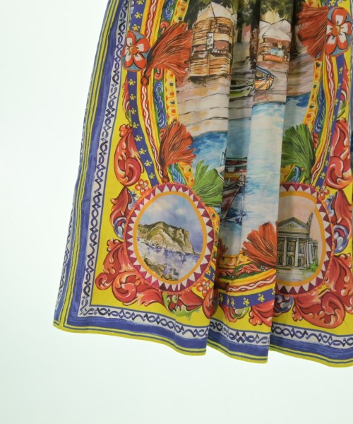 DOLCE&GABBANA（ドルチェアンドガッバーナ）ロング・マキシ丈スカート 黄 サイズ:38(S位) レディース/2200601884025