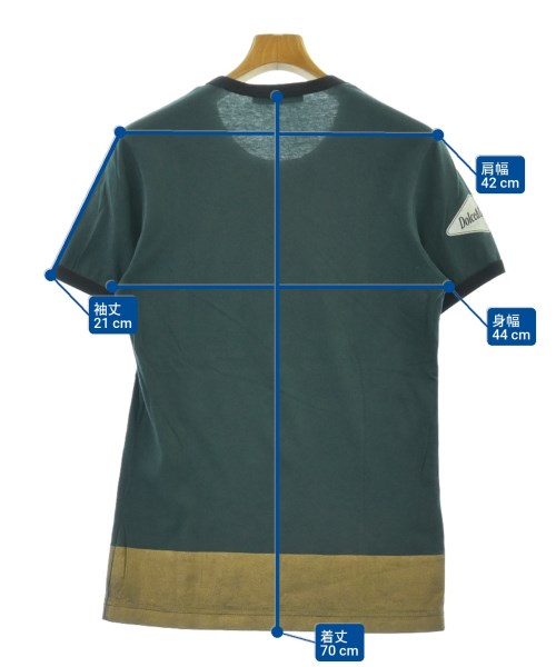 DOLCE&GABBANA（ドルチェアンドガッバーナ）Tシャツ・カットソー 緑 サイズ:46(M位) メンズ/2200619805043